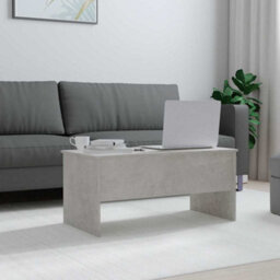 Berkfield Modern Coffee Table Concrete Grey 102X50.5X46.5 Cm Engineered Wood - thumbnail 3