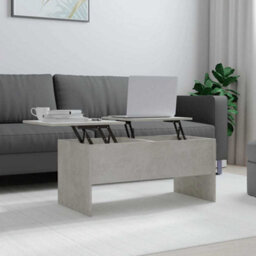 Berkfield Modern Coffee Table Concrete Grey 102X50.5X46.5 Cm Engineered Wood - thumbnail 2