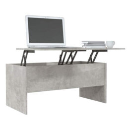 Berkfield Modern Coffee Table Concrete Grey 102X50.5X46.5 Cm Engineered Wood - thumbnail 4
