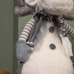 Samuel Alexander 56Cm Battery Operated Light Up Grey Christmas Standing Reindeer - thumbnail 7