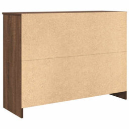 Berkfield Sideboard With Drawer Brown Oak 101X35X76 Cm Engineered Wood - thumbnail 8