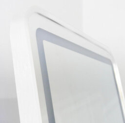 Downton Interiors White Tall Led Metal Frame Mirror Wall & Floor Standing  145 X 45Cm - Soho Collection - thumbnail 6