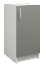 Jd Greta Kitchen Base Unit 400mm Storage Cabinet With Door Shelf 40Cm - Grey Matt