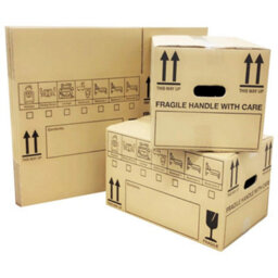 Storm Trading Group 10 X Giant Cardboard Storage Packing Moving House Boxes With Carry Handles And Room List 52Cm X 52Cm X 40Cm - thumbnail 2