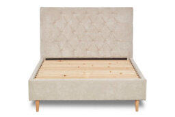 Divan Base Direct Solstice Modern Tall Chesterfield Fabric Bed Base Only 6Ft Super King- Brecon Silver - thumbnail 3