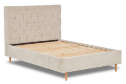 Divan Base Direct Solstice Modern Tall Chesterfield Fabric Bed Base Only 6Ft Super King- Brecon Silver - thumbnail 2
