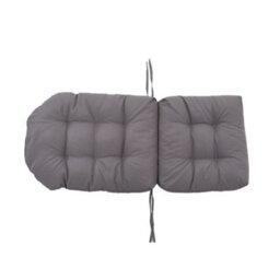 Darphe Dark Grey Outdoor Waterproof Tufted Swing Seat Cushion With Straps - thumbnail 5