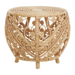 Orsina Chic Design Large Natural Rattan Table, Versatile Coffee Table, Light Weight Cocktail Table, Side Table - thumbnail 2