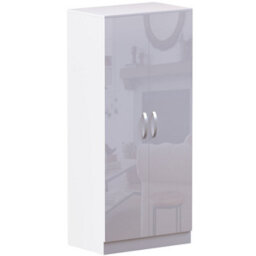 Lassic Vida Designs Hulio White High Gloss 2 Door Wardrobe (H)1700mm (W)760mm (D)530mm - thumbnail 8