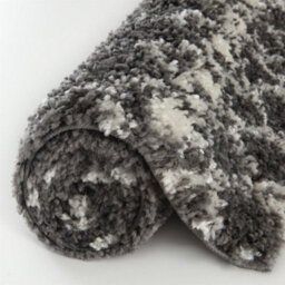 The Rugs Soft Moroccan Diamond Shaggy Rugs And Runners High Pile Dark Grey And Ivory Living Room Kitchen Hallway 1040 - thumbnail 9