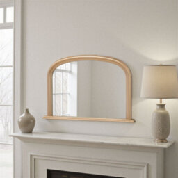 Yearn Overmantle Arched Contemporary Mirror Gold 112(W)X77Cm(H) - thumbnail 3