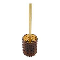GoodHome Reyes Orange Stainless Steel Toilet Brush & Holder - thumbnail 3