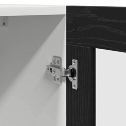 Walplus Hanging Glass Cabinet Black Oak 60 X 31 X 60 Cm Engineered Wood - thumbnail 9