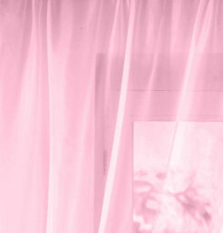 Luxury Living Elegant Plain Voile Curtain Panels Pair With Free Tie Backs Pink - thumbnail 2