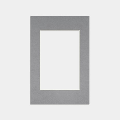 Ak Frames 6X4 Mid Grey Picture Mounts To Fit 4X3 Aperture Size - Mount Board Only (No Frame Included) - image 1