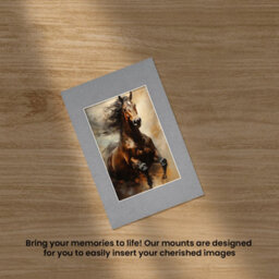 Ak Frames 6X4 Mid Grey Picture Mounts To Fit 4X3 Aperture Size - Mount Board Only (No Frame Included) - thumbnail 5