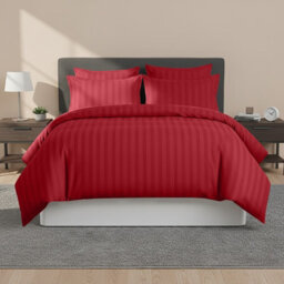 Imperial Rooms Pattern Burgundy King Quilt Cover With Pillow Case Set Bedding Linen Premium Bed Cover Set