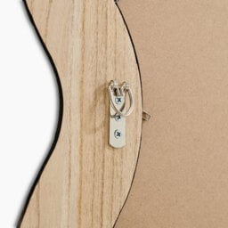 Furniturebox Uk Liora Walnut Wood Medium 90X60Cm Rectangle Wavy Wall Mirror - thumbnail 9
