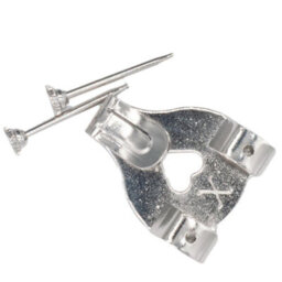 X-Hooks Double Picture Hooks No.3, Nickel-Plated Silver With Hardened Pins, Pack Of 3 - thumbnail 2