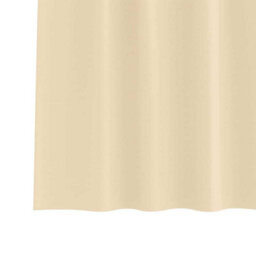 Berkfield Curtains With Curtains 2 Pcs Cream 260 X 140 Cm Polyester - thumbnail 5