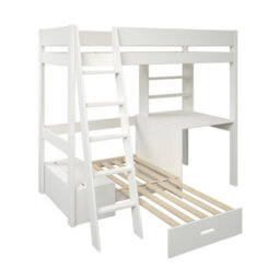 Estella White - High With Desk/futon (Pink Futon) - thumbnail 4