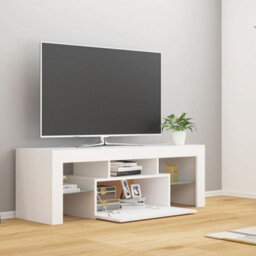 Vidaxl Tv Cabinet With Led Lights White 120X35X40 Cm - thumbnail 7