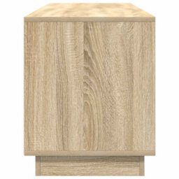Berkfield Durable Tv Cabinet With Led Lights Sonoma Oak 160.5X41X50 Cm - thumbnail 8