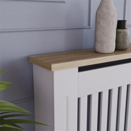 Large -833X1520X190 mm Designs Arlington White Modern Radiator Cover Wood Mdf Cabinet Grill - thumbnail 2