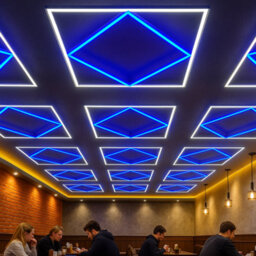 Brightex LED Brightex,pack Of 20 Led Panel Light Diamond 600X600mm 72W 7200Lm Recessed Suspended Ceiling Tile Cool White & Blue Office Light - thumbnail 2