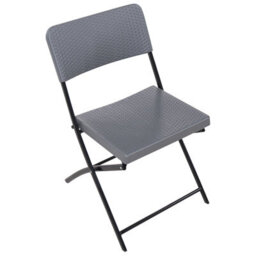 Wyld And Coco Novahome Bistro Set Grey - Foldable Weatherproof Table And 2 Chairs, Compact Outdoor Dining - thumbnail 6