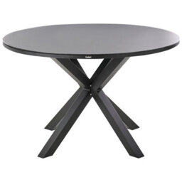 Beliani Garden Dining Set 4 Seater Maletto/taviano With Cushions Metal Black - thumbnail 5