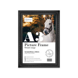 A3 Black Ornate Picture Frame (42 X 29.7Cm) Poster, Photo, Artwork, Gallery Wall Or Print - thumbnail 1