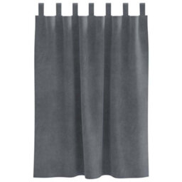 Berkfield Blackout Curtains With Hanging Loops 2 Pcs Super Light Grey Velvet - thumbnail 3