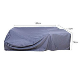 Evre 2 Seater Outdoor Rattan Garden Love Bed Furniture Set Grey With Weatherproof Cover - thumbnail 7