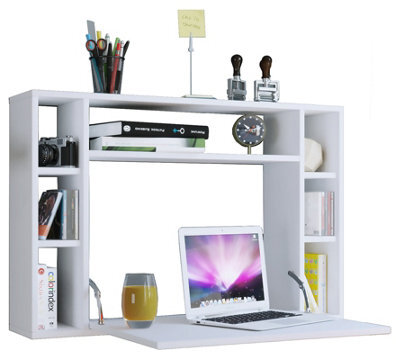 Vcm Desk Wandila White H. 60 X W. 90 X D. 20 Cm - image 1