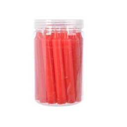 Decoris Red Mini Dinner Candles Tub Of 22 Christmas Candle 10Cm 1.4H Burn Time - thumbnail 2