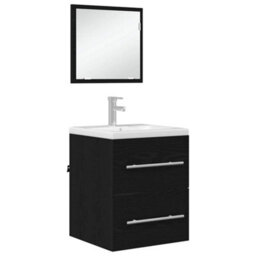Berkfield Bathroom Cabinet With Drawer 41 X 38.5 X 48 Cm Engineered Wood - thumbnail 3