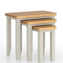 Rest Relax Windham Painted Nest Of 3 Tables Grey - thumbnail 2