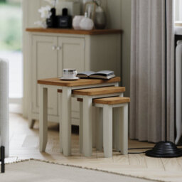 Rest Relax Windham Painted Nest Of 3 Tables Grey - thumbnail 3
