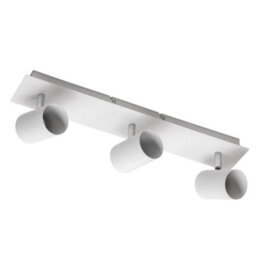 CGC Lighting Cgc Veneto White Triple Gu10 Ceiling Spotlight Three Head Adjustable Bar Light