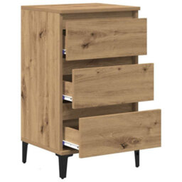 Berkfield Bedside Cabinet Artisan Oak 40X35X70 Cm Engineered Wood - thumbnail 5