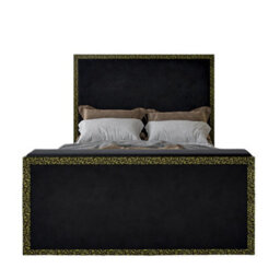 Madrid Upholstered Electric Media  Black Tv Bed Frame - thumbnail 4