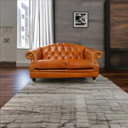 Chesterfield Handmade Victoria 2 Seater Sofa Settee Newcastle Spice Real Leather - thumbnail 2