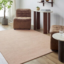 Livabliss Mystique-Hand Loomed Tan Wool Modern Living Dining Bedroom Rug 152 X244 Cm Easy Care, Non Shedding
