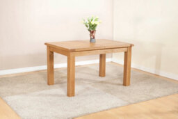 Buttercup Farm Shrewsbury Dining Table With 2 Extensions (Extends To 198Cm) - L90 X W132 X H76 Cm - Oak - thumbnail 2