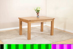 Buttercup Farm Shrewsbury Dining Table With 2 Extensions (Extends To 198Cm) - L90 X W132 X H76 Cm - Oak - thumbnail 1