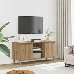 Berkfield Sturdy Tv Cabinet Artisan Oak 102X35X50 Cm Engineered Wood - thumbnail 3