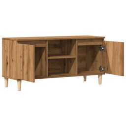 Berkfield Sturdy Tv Cabinet Artisan Oak 102X35X50 Cm Engineered Wood - thumbnail 7