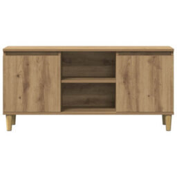 Berkfield Sturdy Tv Cabinet Artisan Oak 102X35X50 Cm Engineered Wood - thumbnail 4