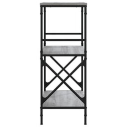 Berkfield Bookcase 3-Tier Grey Sonoma 59X35X90.5 Cm Engineered Wood - thumbnail 5